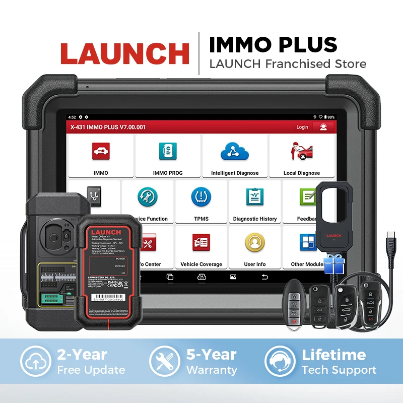 LAUNCH X431 IMMO Plus Key Programming Tool All Key Lost Immobilizer ...