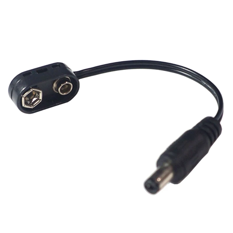 

9V Clip Converter Power Cable Connector for Guitar Effect Pedal R66E