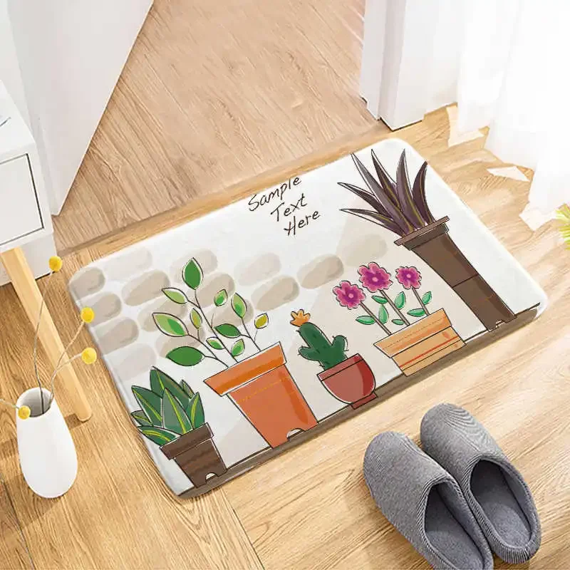 

Cartoon 3D Cobblestone Welcome Entrance Doormats Carpets Rugs For Home Bath Living Room Floor Stair Kitchen Hallway Non-Slip Mat