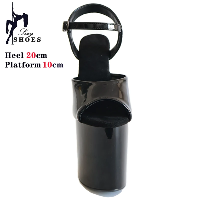 2024 Platform Women Sandals 20cm Sexy Fetish Shoes Pole Dance Shoes 8Inches Party Bride Stripper Heels Peep Toe Gothic Stiletto