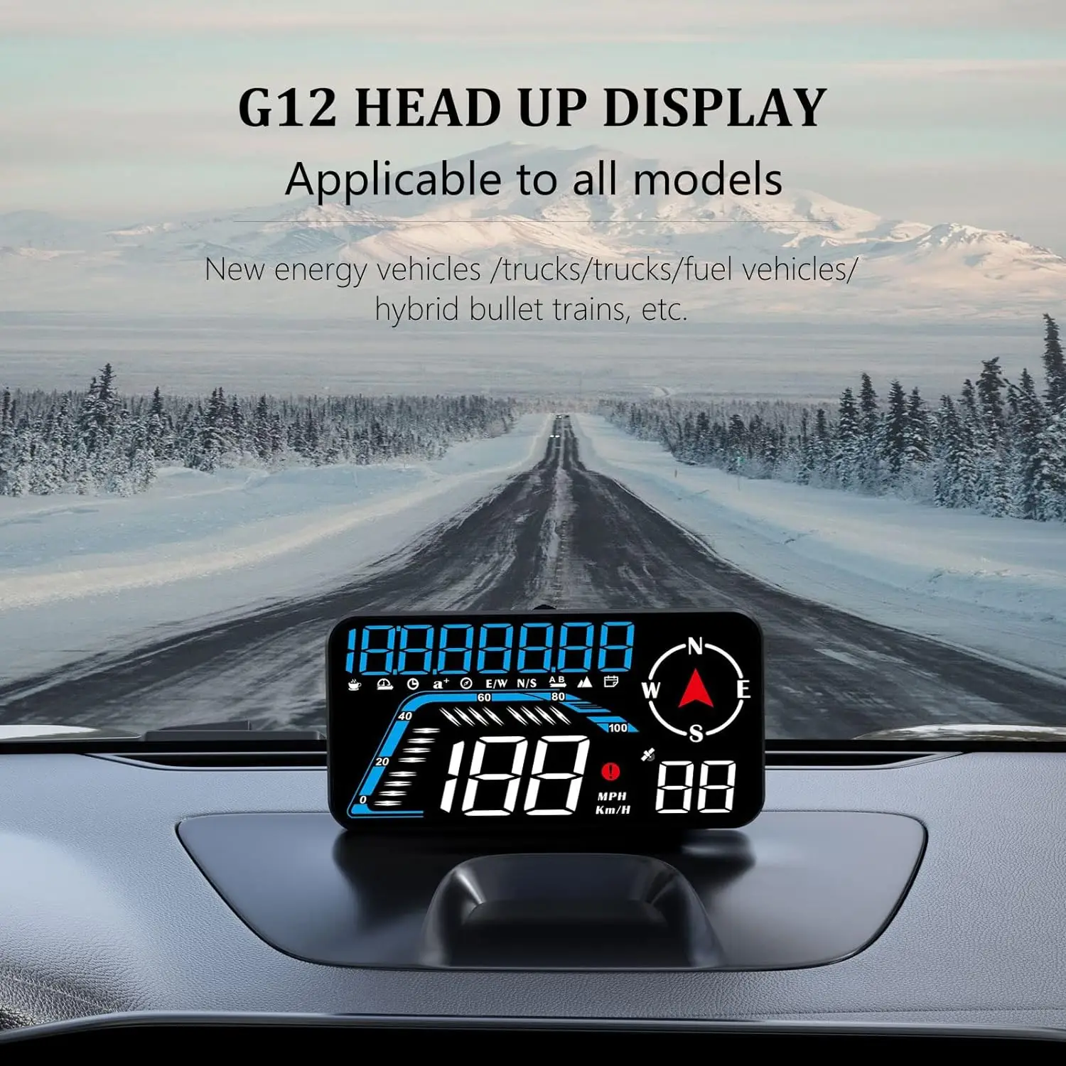 Universal HUD OBD2 Head Up Display Car Screen On-board GPS Projector  Navigation 