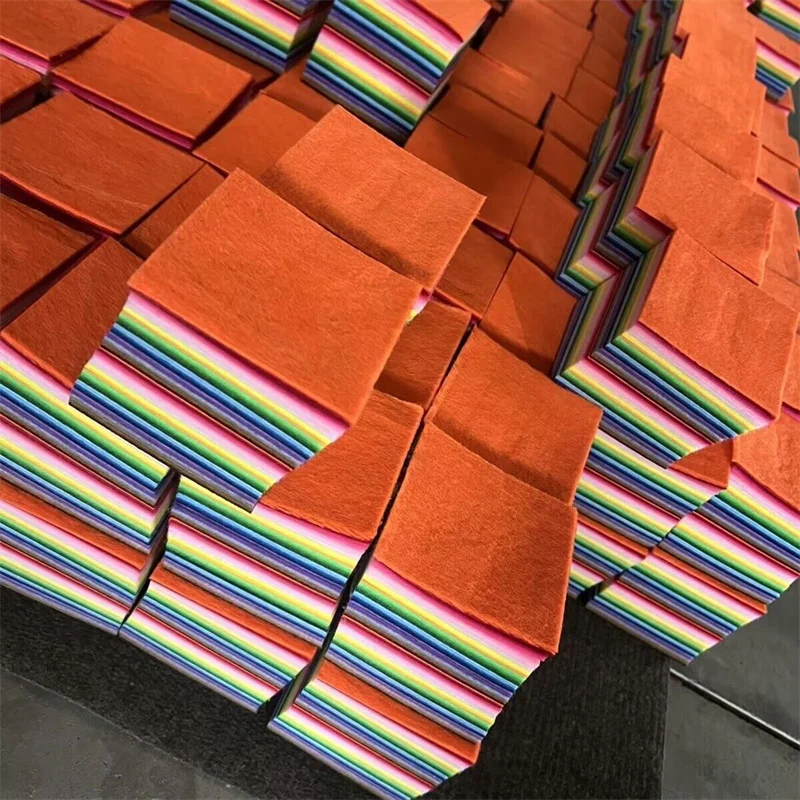 40Pcs/Set Felt Fabric Sheet 12x12" 30x30cm Assorted Color Craft Nonwoven Fabric for Sewing DIY Handicrafts Scrapbooking Material