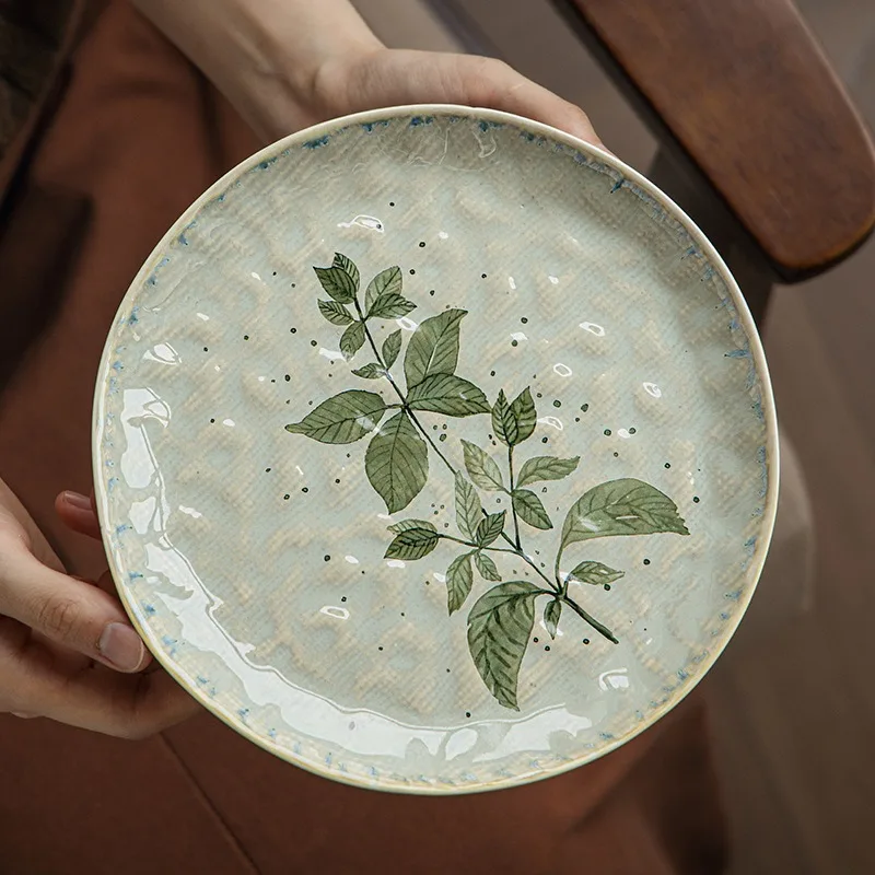 "Veridian Luxe" Porcelain Dinner Plate - clHouse & Home