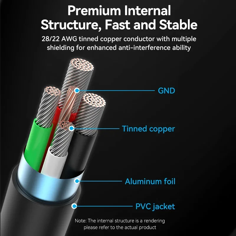 High-Speed USB 2.0 to Micro-B Fast Charging Data Cable