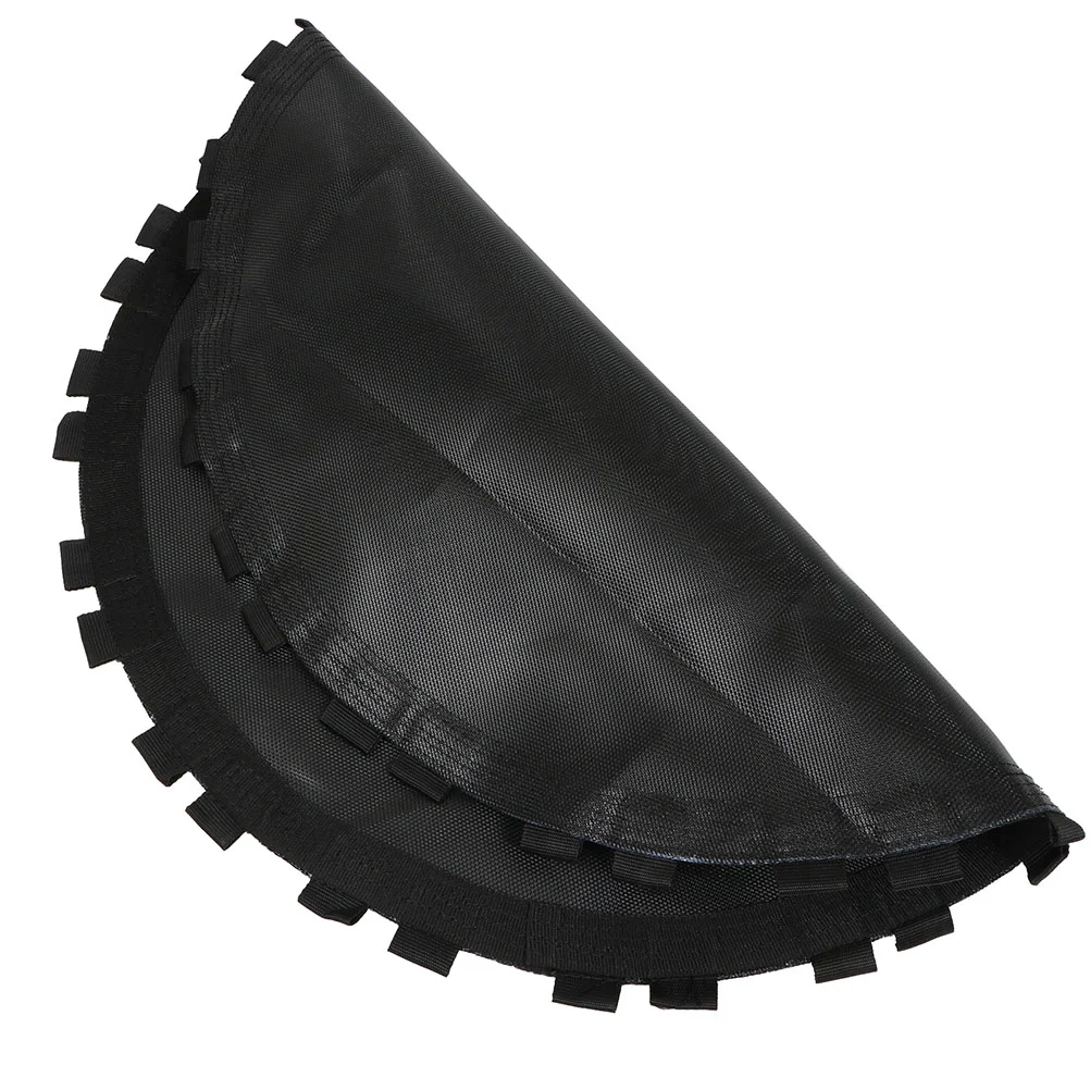 

Black Trampoline Replacement Jumping Mat Trampoline Round Mat with Hook (Black)