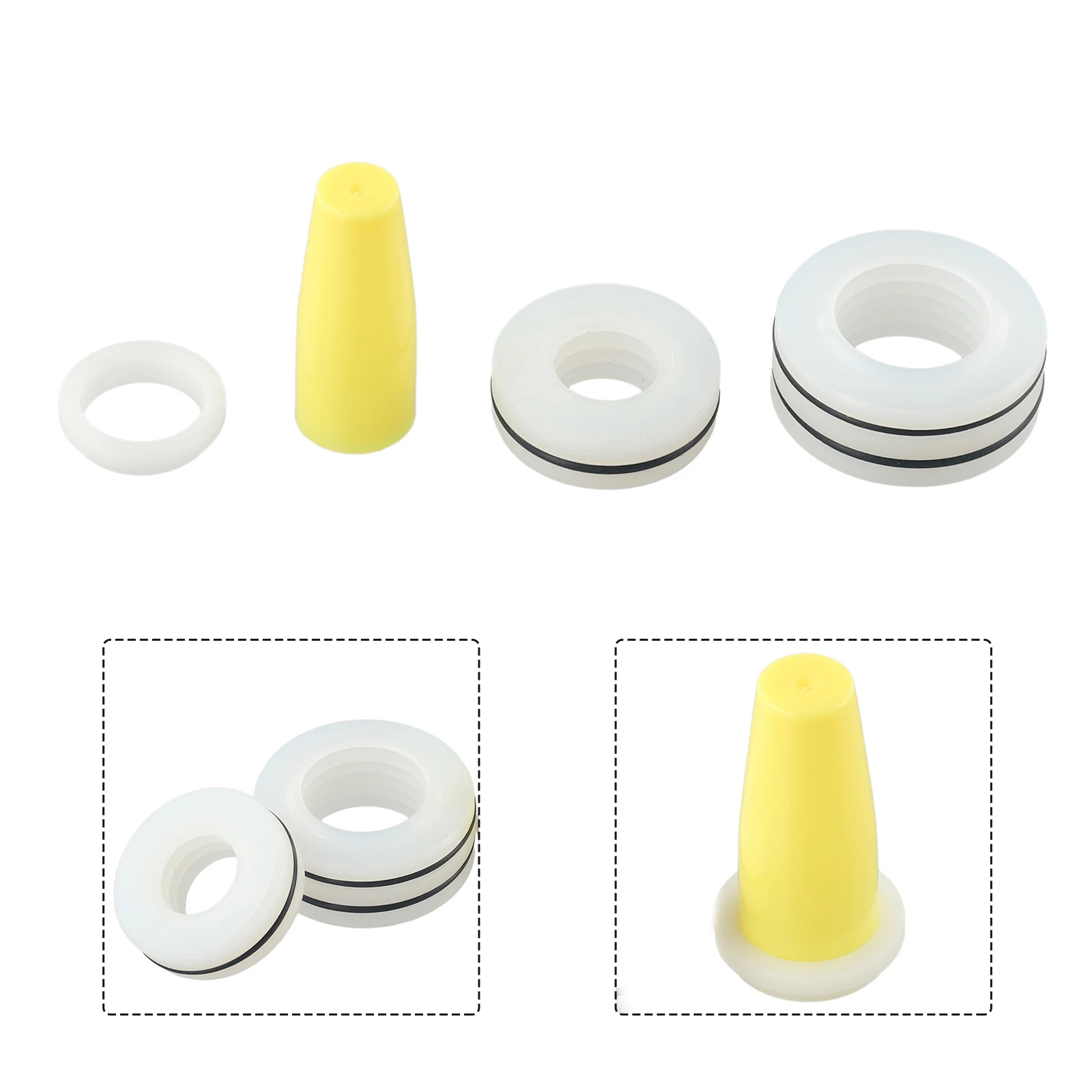 

White Seal Repair Kit Accessories Airless Sprayer For 440 450 Series Ordinary Seal Plastic Tool Equipment Supplies