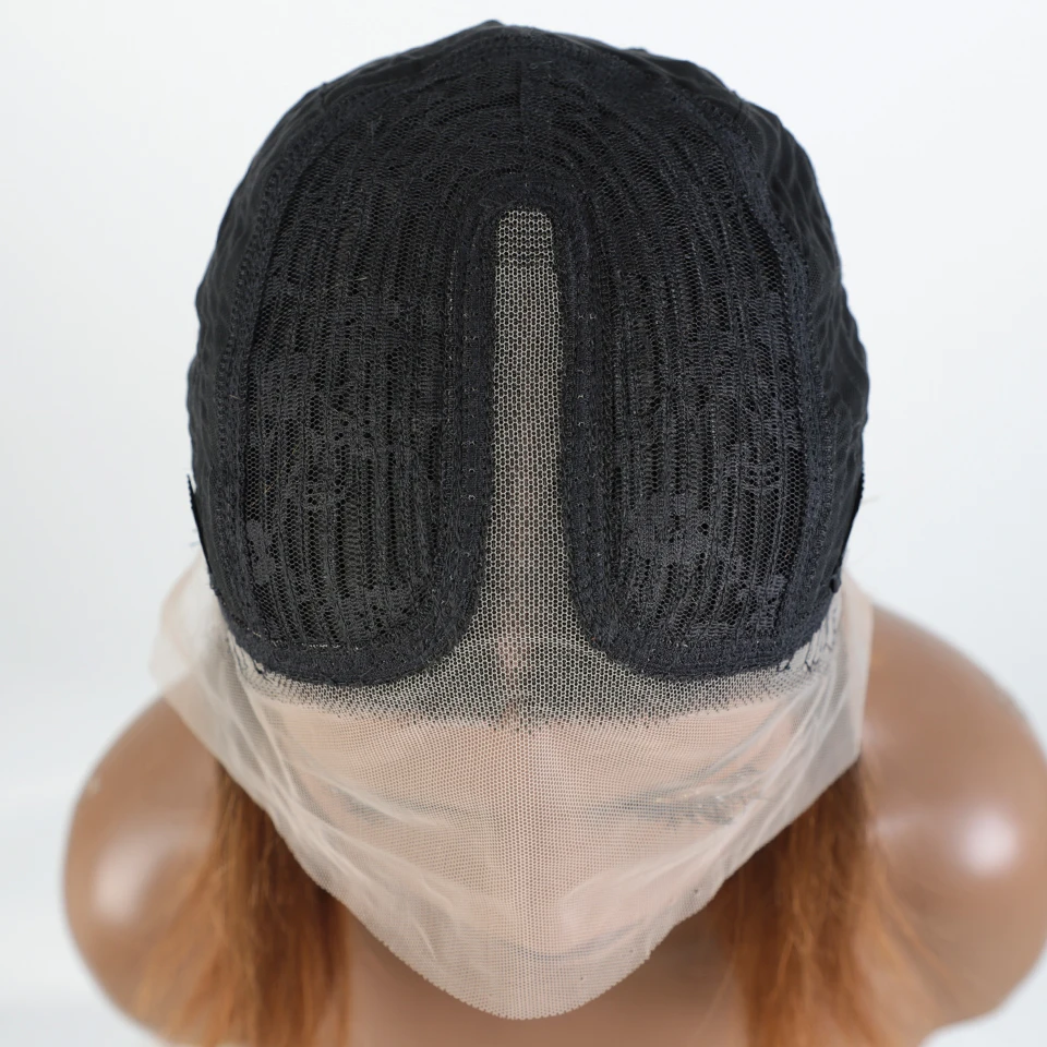 Short Bob Human Hair Wigs For Women 99j Red Ombre Colored Lace Front Wigs With Bangs 13X6X1 Straight HD Lace Brazilian Hair Wigs