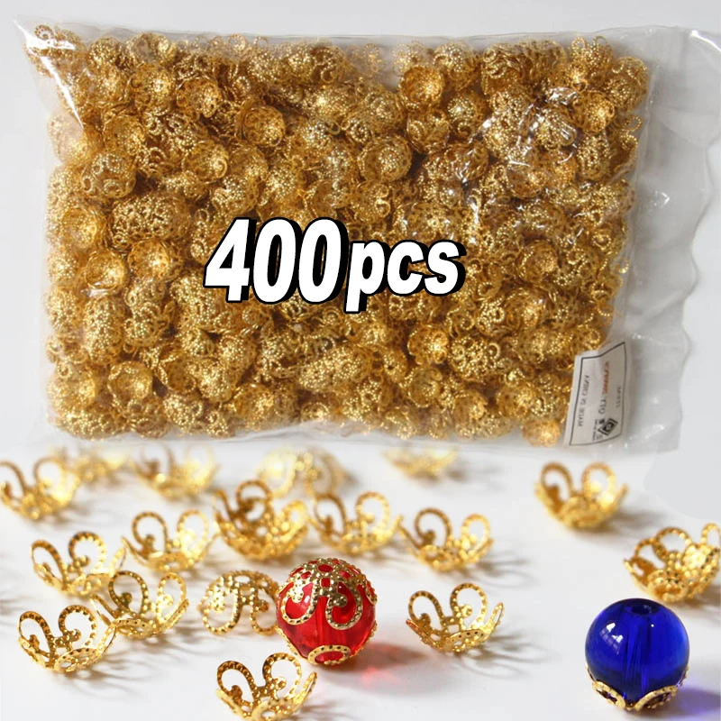 

200/400 шт., шапочки для бусин, 10 мм