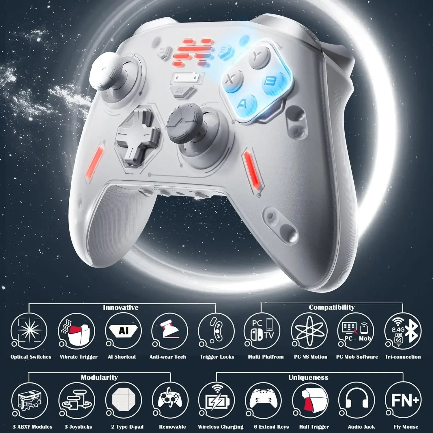 BEITONG Zeus 2 Optical Micro Switches Elite Game Controller