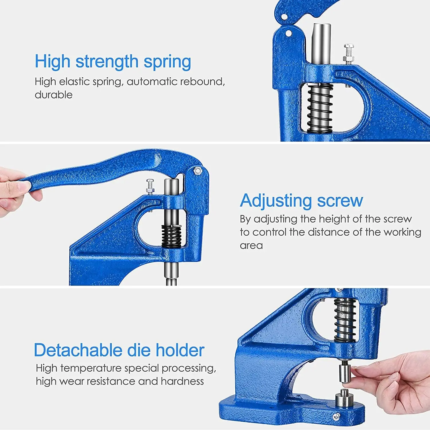 Eyelet Punch Tool Set Snap Buttons Metal Eyelets Comes with 3 dies 3000 Gold and Silver Eyelets Grommets Paper eyelet punch tool set eyelet grommet ring eyelet grommet ring kit grommet eyelet kit grommet punch tool grommet tool kit grommet tool screw back eyelets eyelet grommet dies metal eyelet buttons