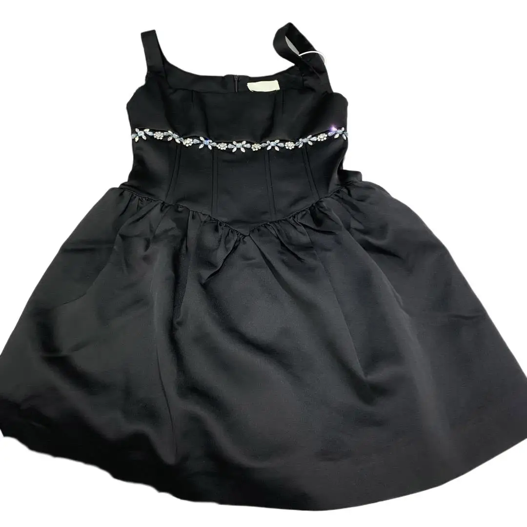 

2023 Women's Clothing Embellished Puffy Suspender Skirt 0817