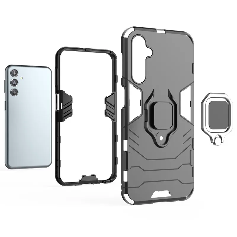 Shockproof Phone Case With Ring Stand For Samsung Galaxy M34_voghion.com