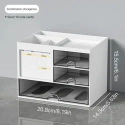 Desktop Drawer Storage Box and Organizer with Compartments for Office Accessories and Stationery (Combination storage)