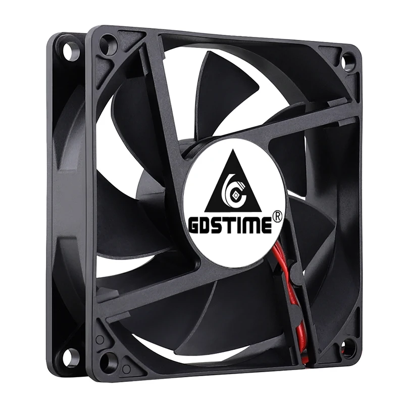 Ventilador Cooler da Cpu 80 mm 8cm 2pin Radiador 80x20 mm dc 12v 24v Computador sem Escova Silencioso Ventilador Axial de Refrigeração do pc Pcs Gdstime8020 - Imagem 6