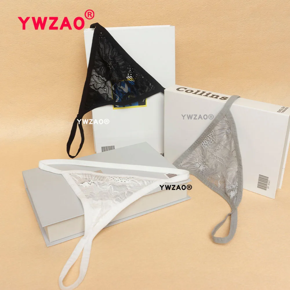 Adjustable Underwear For Play YWZAO Anal Plug Women Panties Lace Thong N20  (Combination B, 31-35 Removable Silicone Plug Panties