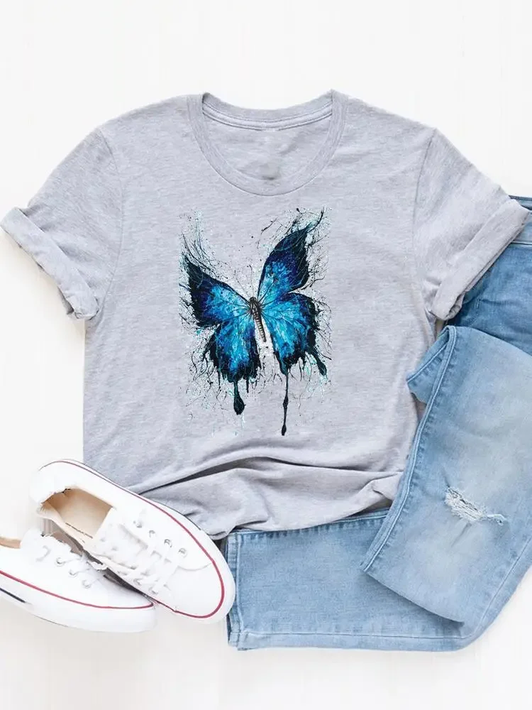 

Повседневная футболка с надписью, красивая женская одежда в стиле 90-х, трендовая женская летняя одежда, футболка с графическим принтом, модная футболка с коротким рукавом