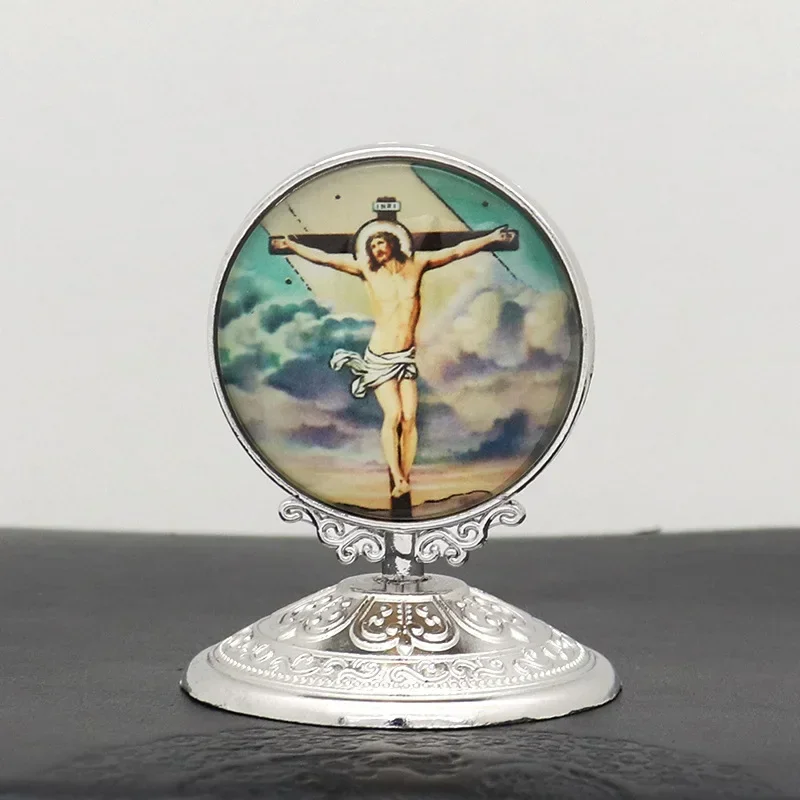 Catholic Christ Angel Jesus Virgin Mary Icon Holy Statue Religious Home Car Desktop Decoration Supplies Mary Icon Holy christian statue home decor items