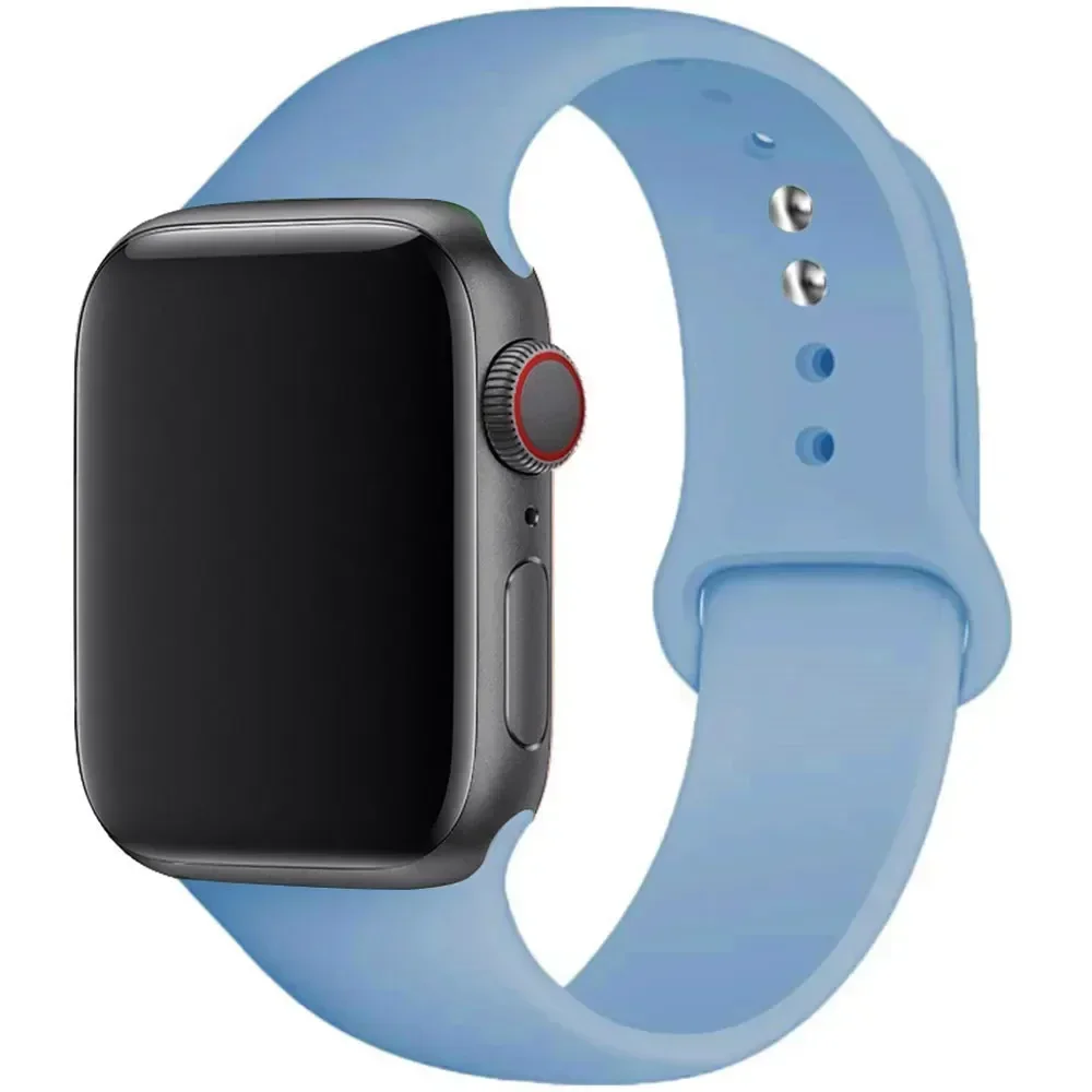 Sport Silicone Band for Apple Watch - Soft Rubber Bracelet Strap
