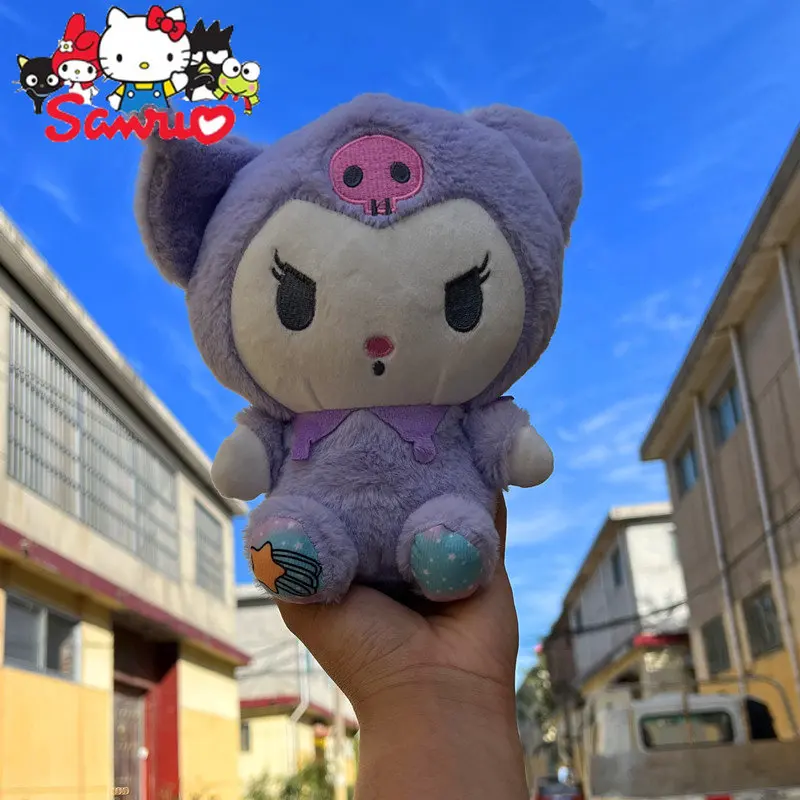 

Sanrio Kuromi Cinnamoroll Toy Bunny Doll Pillow Anime Kid Toy Cartoon Collection Keychain Schoolbag Birthday Present 25cm