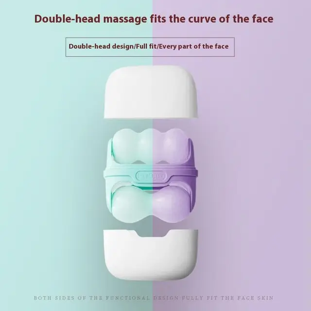 Cold Compress Device Double Headed Roller 2-in-1 Ice Massage Device Multi Functional Massager For Relieving Edema Cooling 4