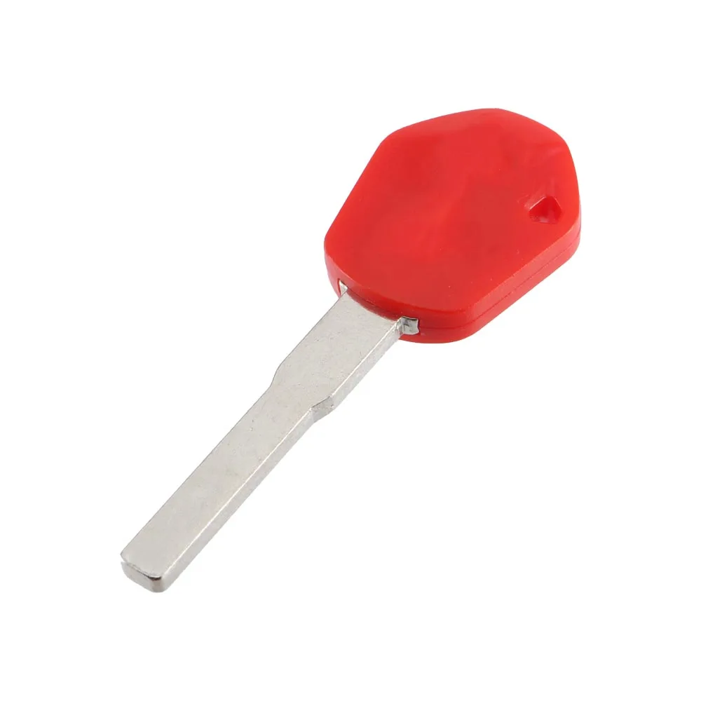 New Blank Motorcycle Uncut Key Red Length 43mm for Motorbike Spare Part Replacement