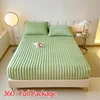 Thicken Plush Mattress Cover Bed Sheet Pad Protector Winter Warm Soft King Queen Quilted Bed Fitted Sheet Decor 90/120/150x200cm 3