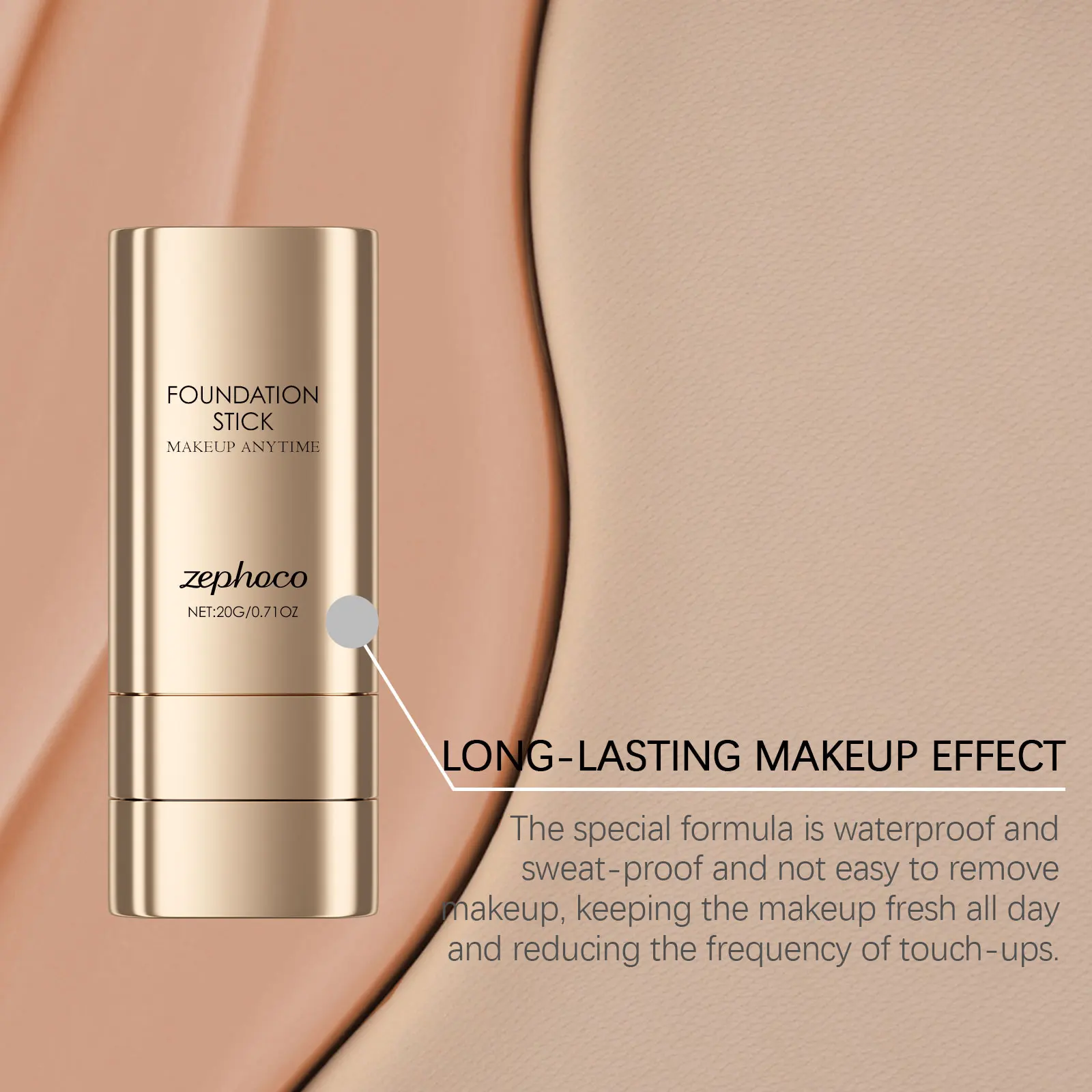 Foundation Stick 2 In 1 For Uneven Skin Tone Lightweight Matte_voghion.com