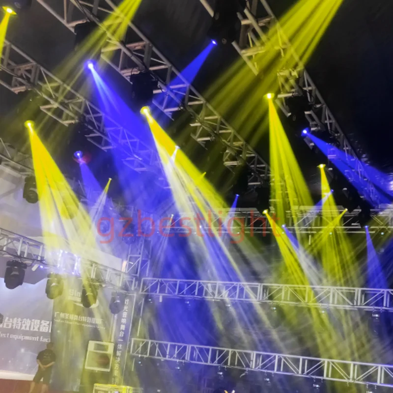 Moving Head Light 150W LED Beam Spot Wash 8 Colors 5-Facet Prism Gobo Stage Light 2pcs 4pcs/lot Flight Case DJ Party