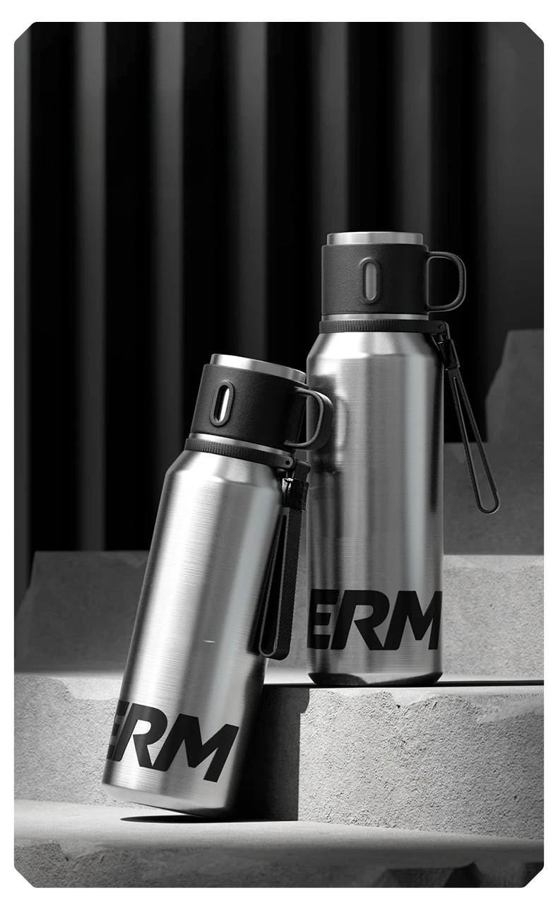 Double Wall Vacuum Insulated Thermos Bottle Stainless Steel Flask Portable Travel Mug With Lid Outdoor Hiking Gym Daily Use
