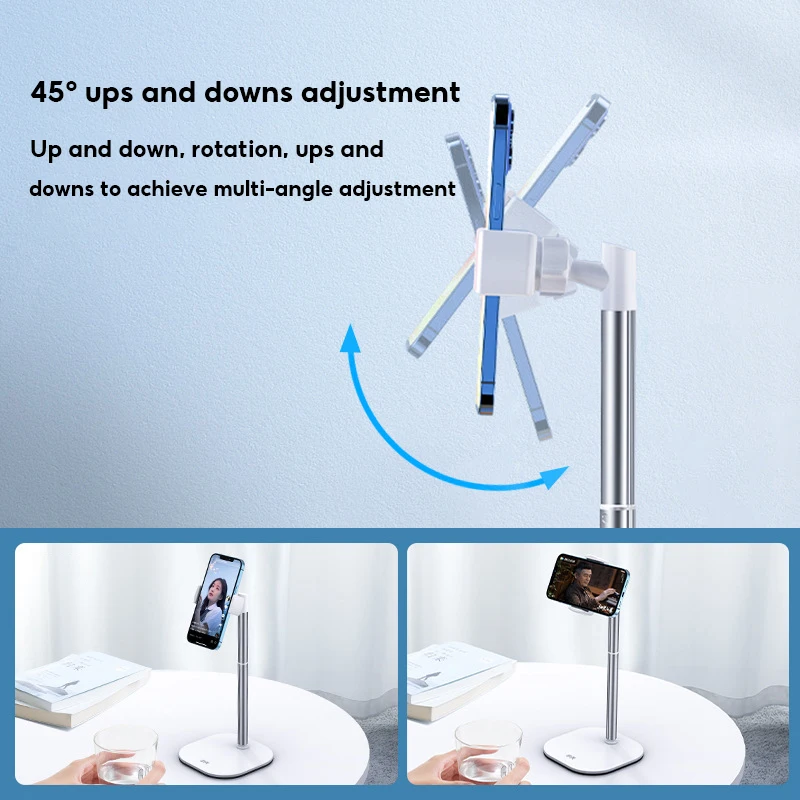 MoZhao Phone Holder Desktop Lazy Stand Live Telescopic Bracket Universal Lifting Aluminum Alloy Iphone Accessories Phone Stand