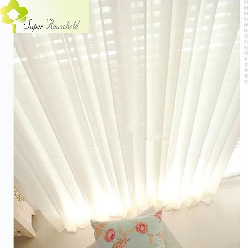 Modern Tulle Window Curtains For Living Room White Sheer Curtains for Bedroom Rustic Balcony Yarn Drapes Soft Roman Blinds