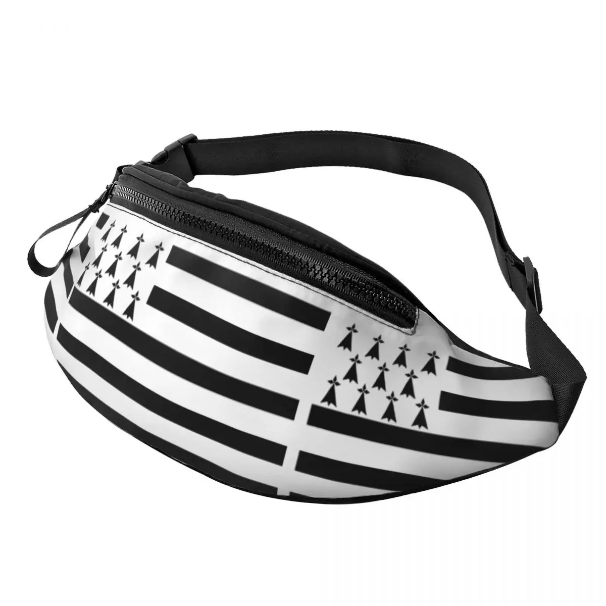 

Breton Brittany Flag Fanny Pack Merch Trendy For Women Flag France Region Country Symbol Sign Identity Nation Shopping Bag