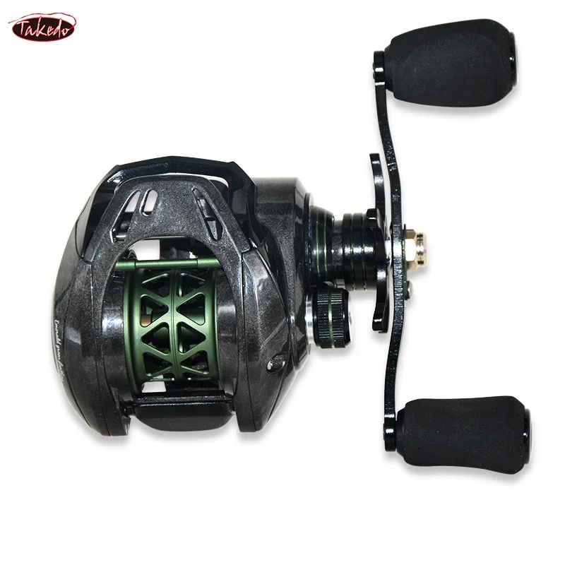 

TAKEDO ST04 Carbon Body Fishing Reels Line Counter Saltwater 7.2:1 Gear Ratio Bait Casting Reel Drum Wheel For Fishing