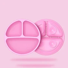 

Children's Dishes Silicone Sucker Bowl Baby Safe Dining Plate Toddle Training Tableware Kids Feeding Bowl Spoon Fork Plate Gifts
