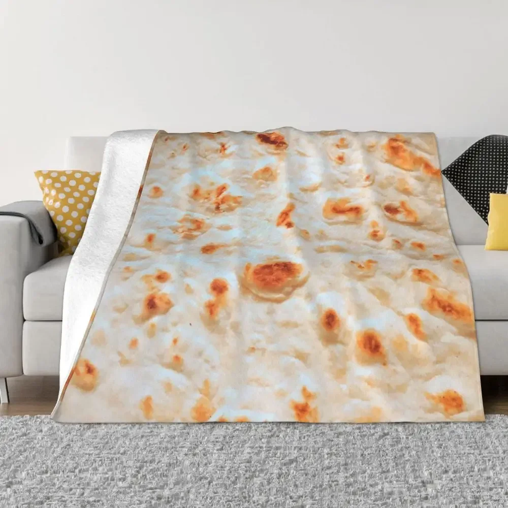 TortillasFoodBlanketFleeceDecorationTortillaLavashPlaidPortable