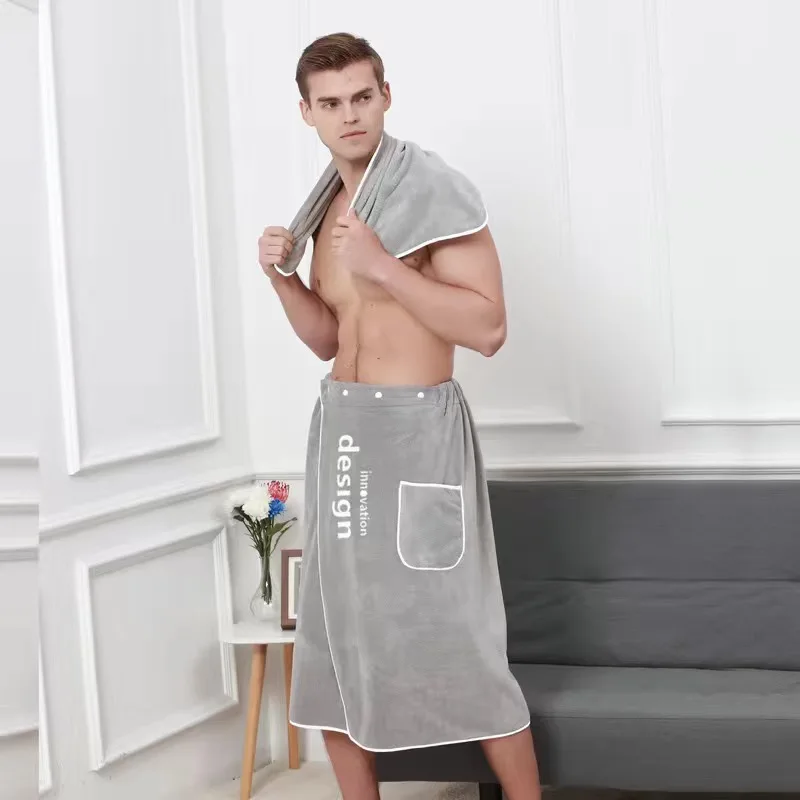 New Soft Beach Pool Bath Towels Microfiber Swim Wearable Adult Spa Men Body Face Towel Running Blanket Travel Swimming Bathrobe