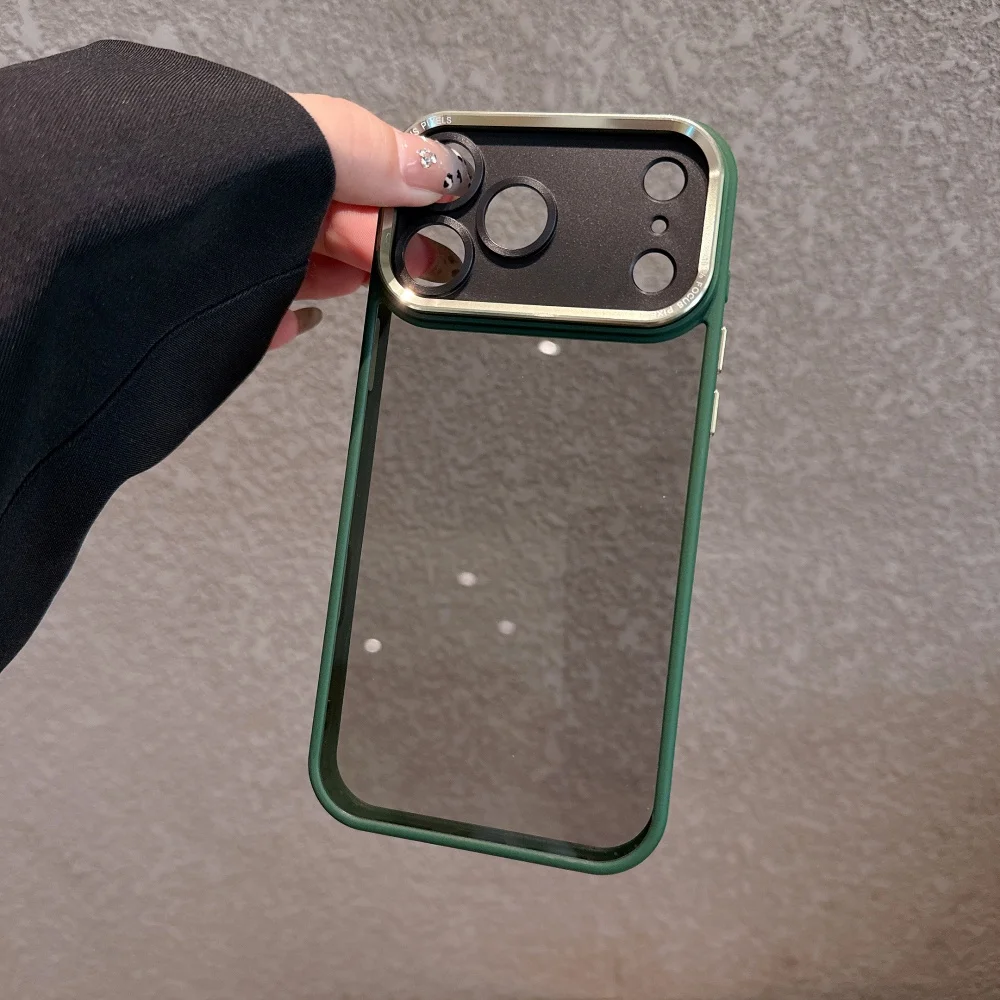 Premium Crystal Clear Shockproof Acrylic Case with Lens Protection