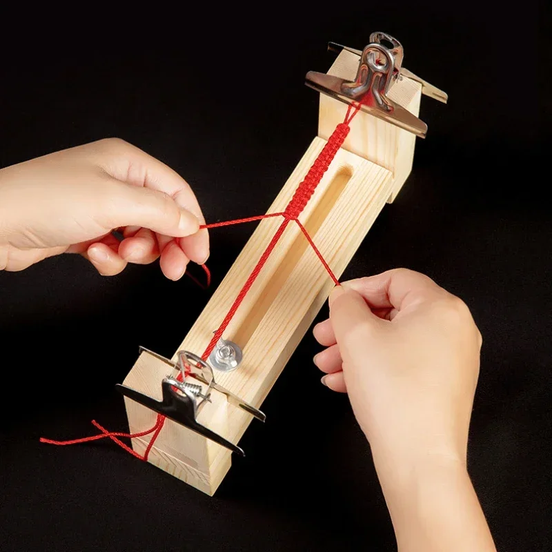 

Manual Weaving Frame Solid Wood Weaving Tool Fixed Auxiliary Weaving Rope Device
