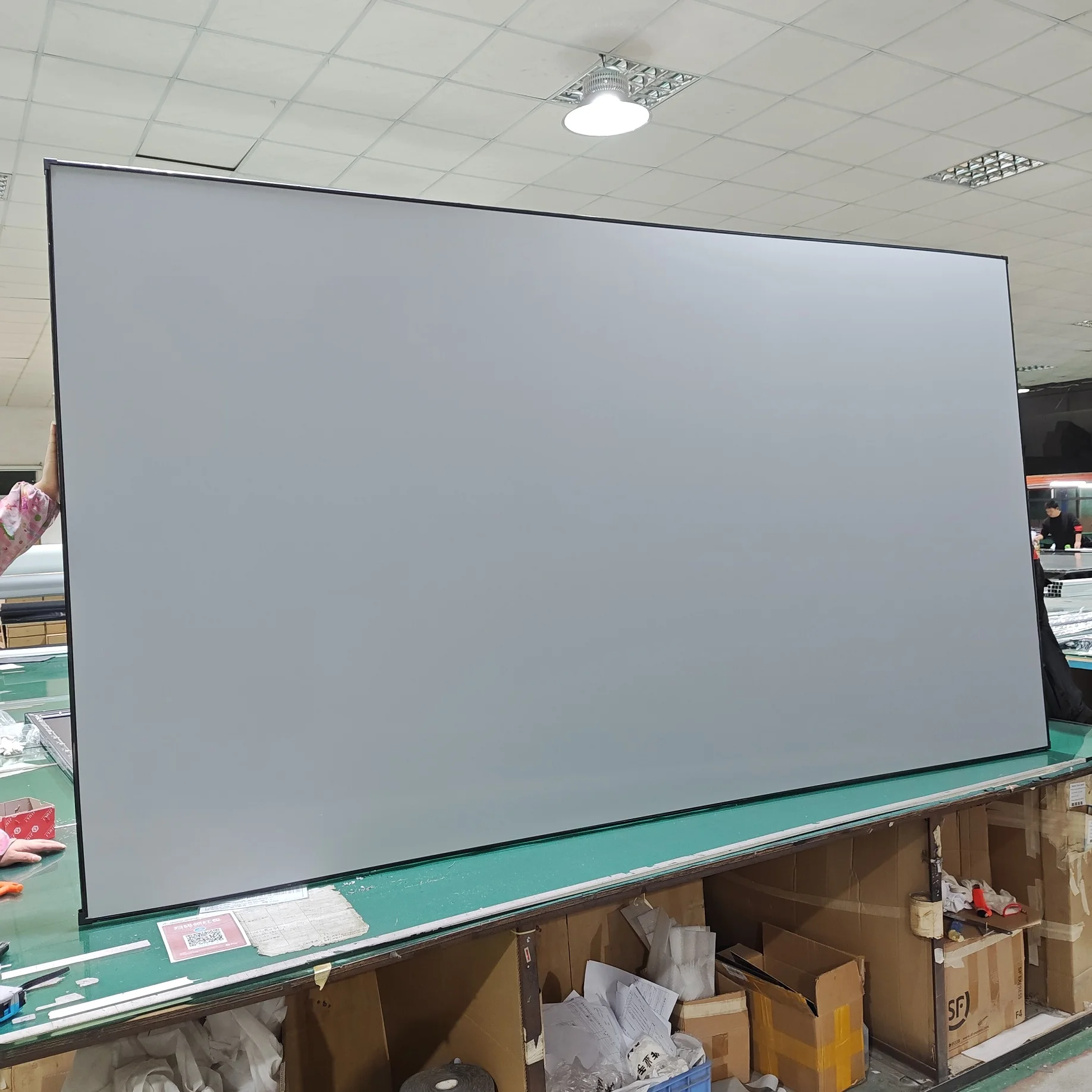 100 Inches Fabric Projector Screen | Foldable, Anti-Crease, 16:9 HD Movie Screen For Indoor And Outdoor Activities new 9 inches pq original code fpc090qd17213 v1 kr 140906 tablet lcd screen