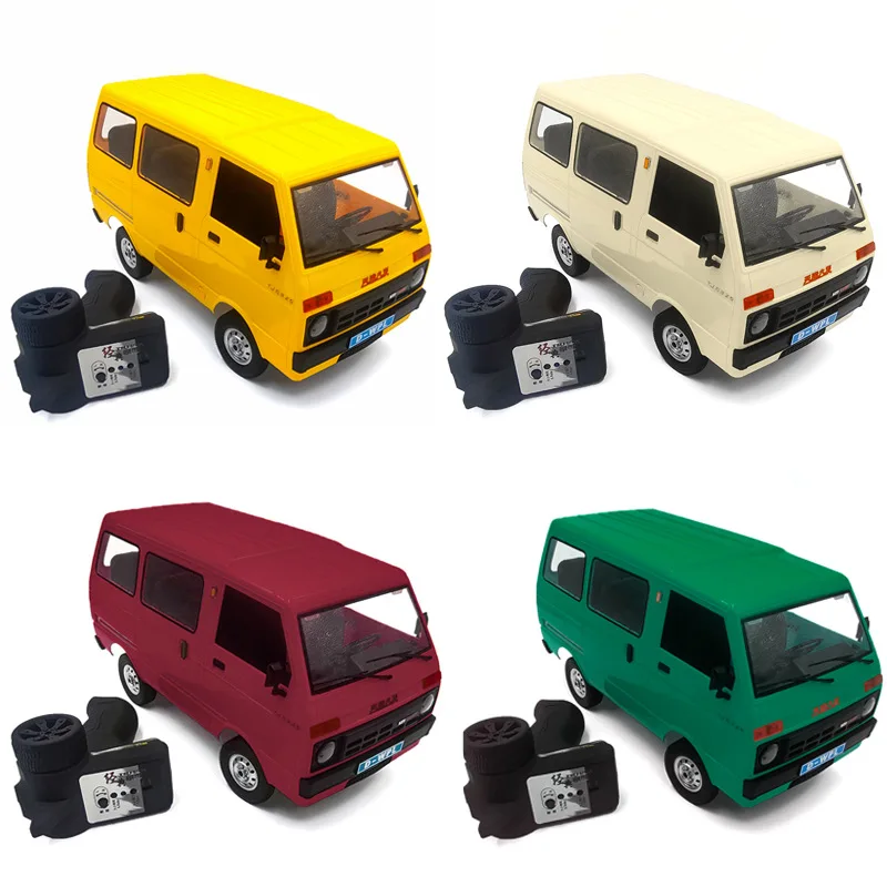 1:10 Full Scale 2.4g 2wd Rc Car Simulation Drift Truck Van Led Light Remote Control On-Road Car For Children Toy Birthday Gift 3