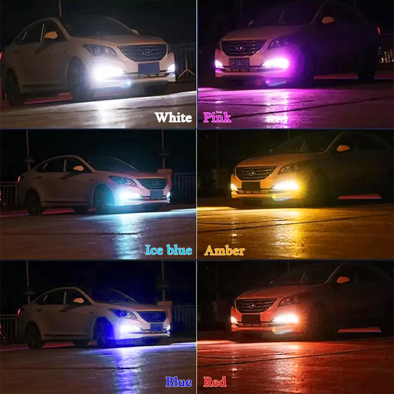 LED 안개등 Canbus 자동차 전구 램프, 르노 메간 3 2 4 Scenic Clio 먼지털이 Master Captur Fluence, 2x H11 H8, H16 H9, 12v, 55w