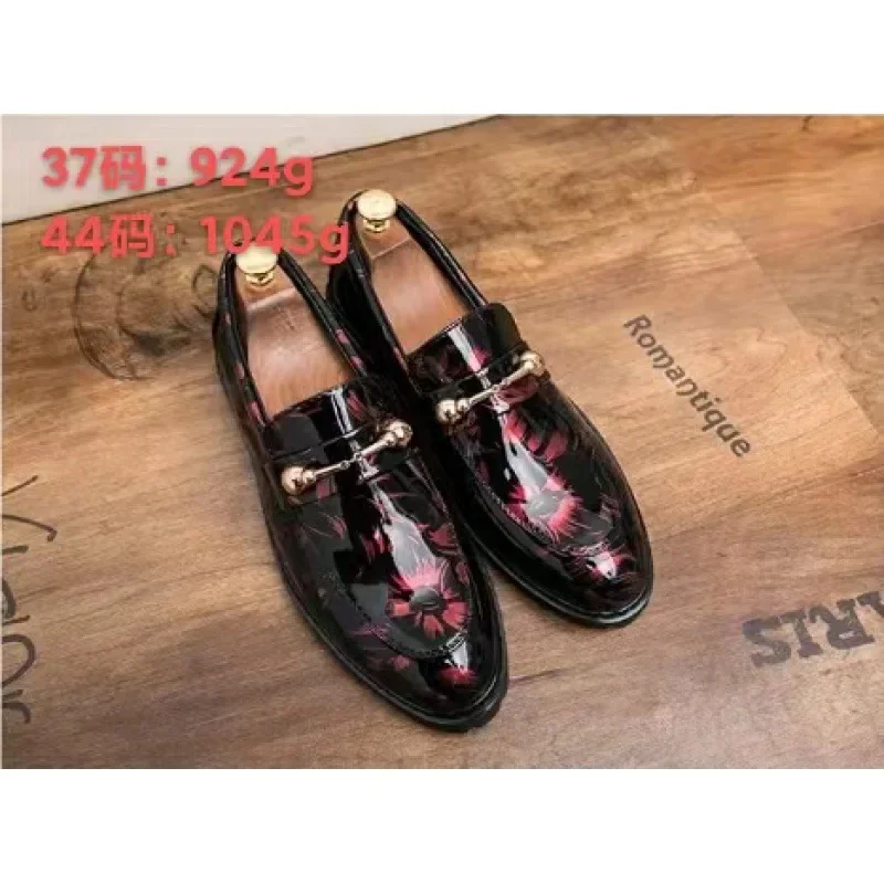 

Мужская Повседневная Деловая обувь, черные кожаные туфли с большим носком, Рабочий костюм в Корейском стиле для осени