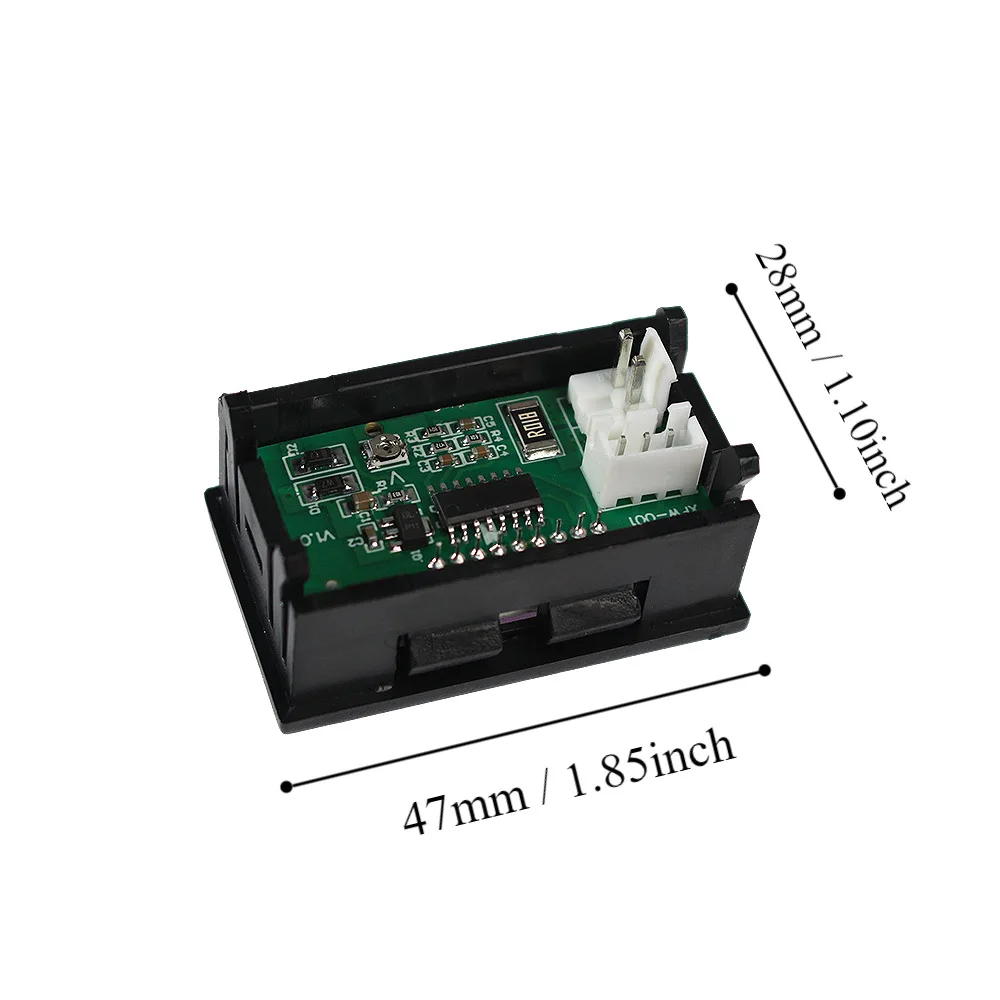 Digital Voltmeter Digital Voltmeter Thermometer DC0-100V Red Blue Display 10A/100A LED DC Dual Digital Current Voltmeter