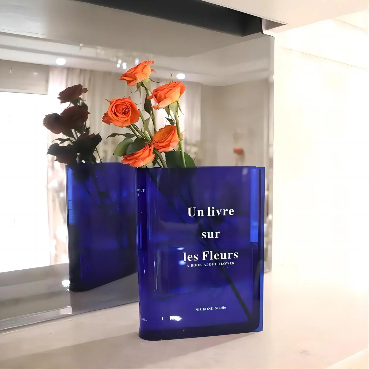 Tanio Książka wazon akrylowy wazon INS kwiat przezroczyste kwiaty dekoracja sklep