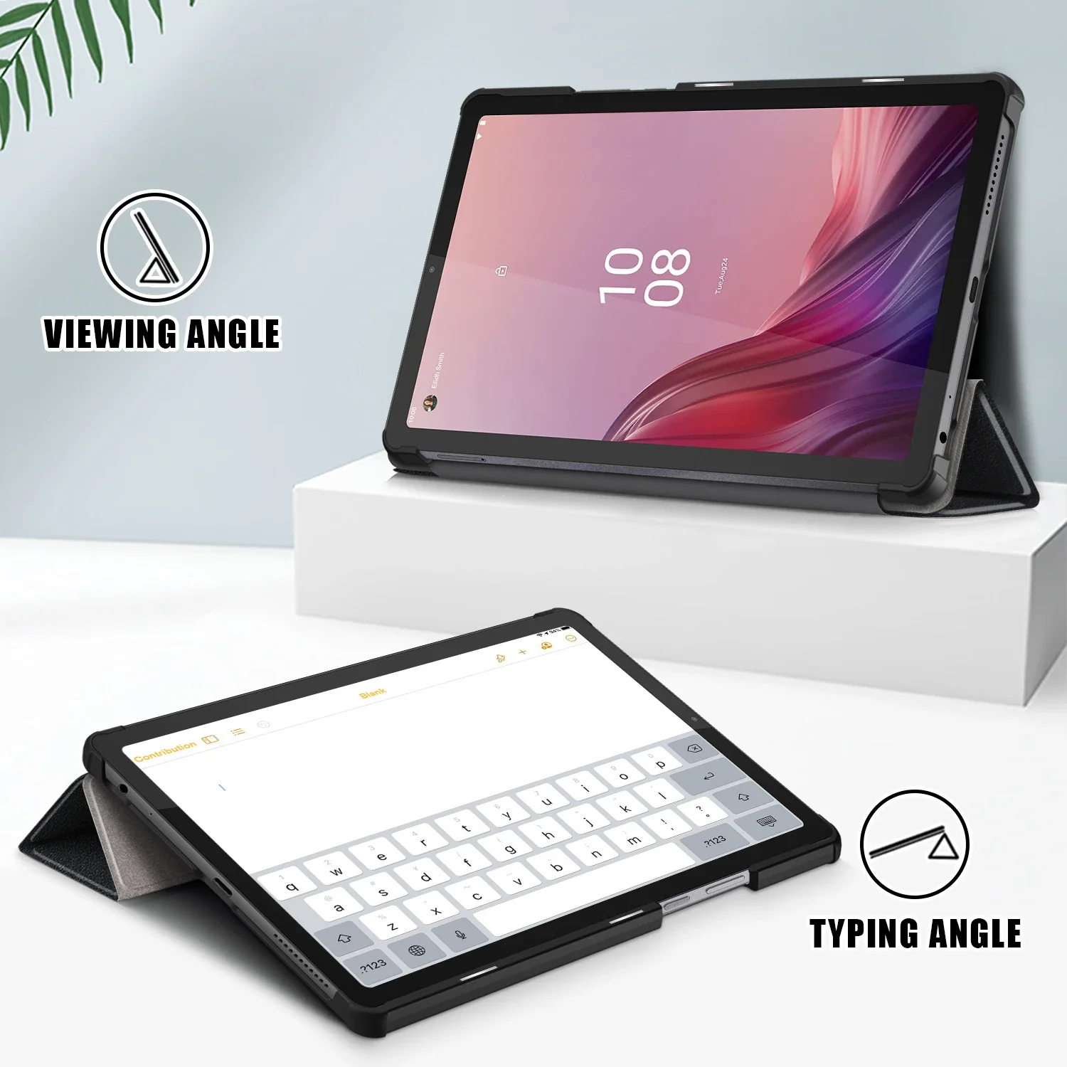 Durable Foldable Tablet Case with Hard-Shell Drop-Proof Design