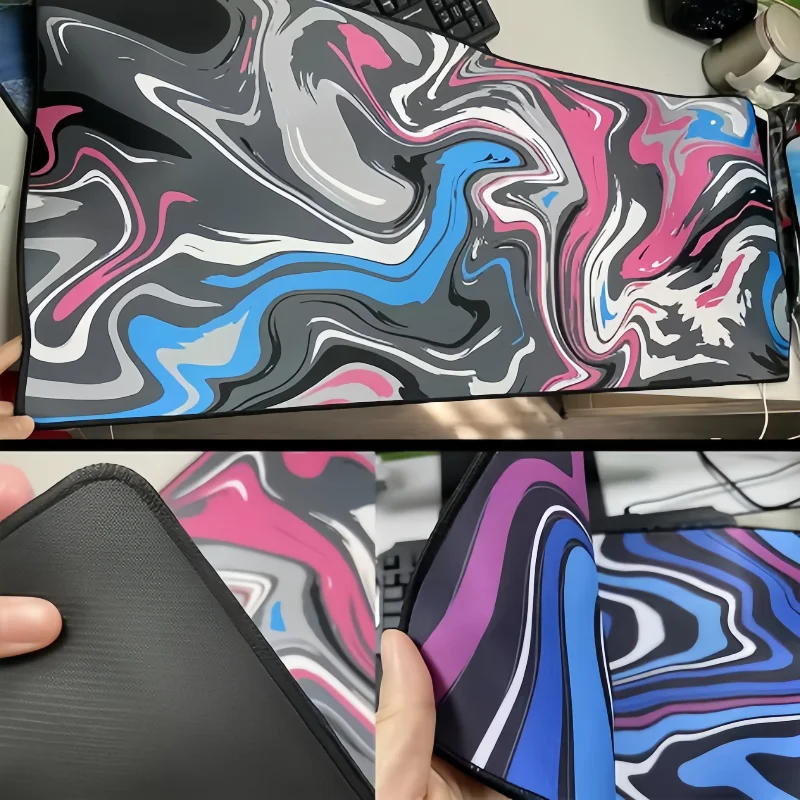 XXL Strata Liquid 900x400 Mouse Pad Computer Laptop Anime Keyboard Mouse Mat Large Mousepad Keyboards Gamers Decoracion Desk Mat mouse pad