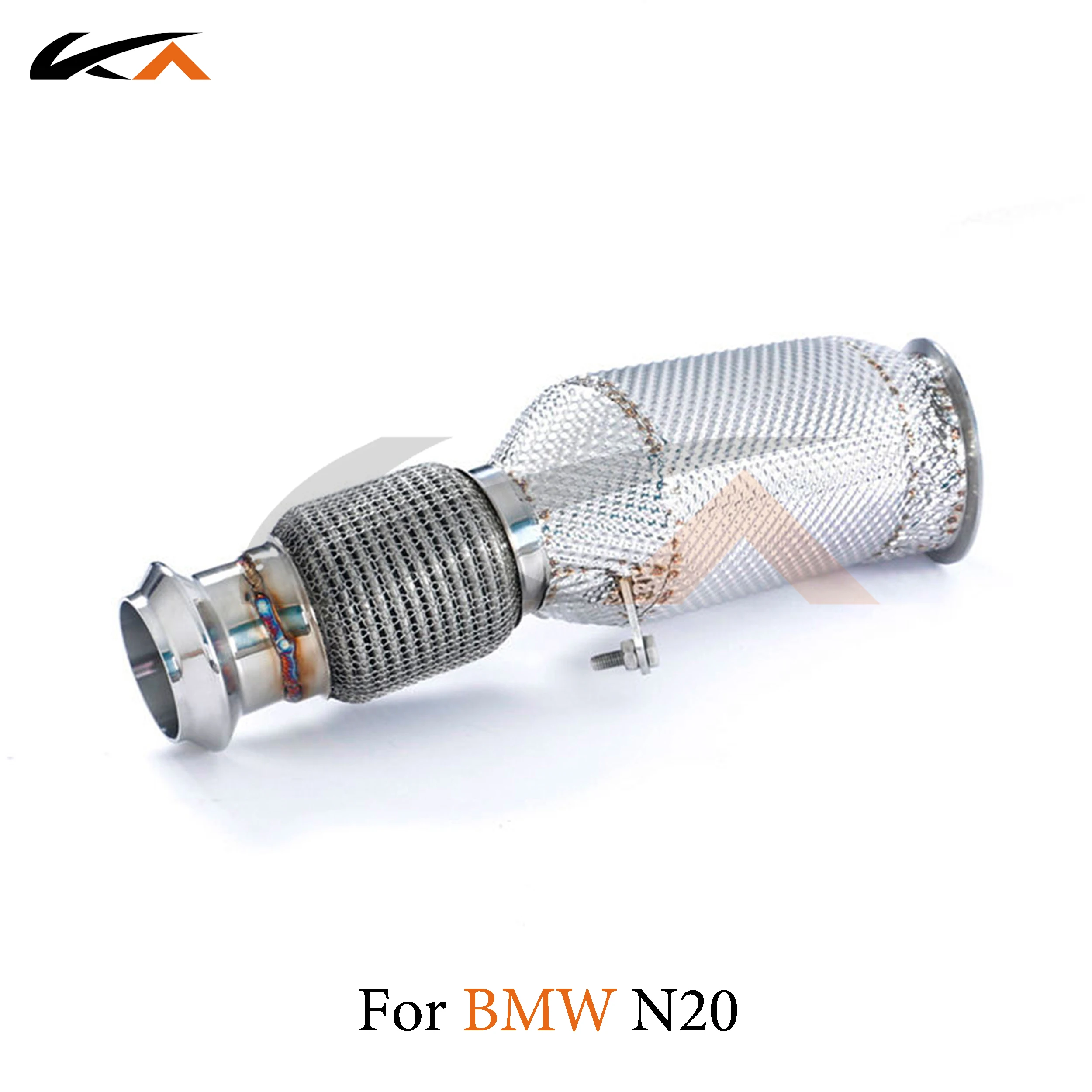 KA 튜닝 다운파이프 배기 스테인리스 스틸 헤더, BMW N20 다운파이프 성능, 자동차 부품 열 차폐 촉매