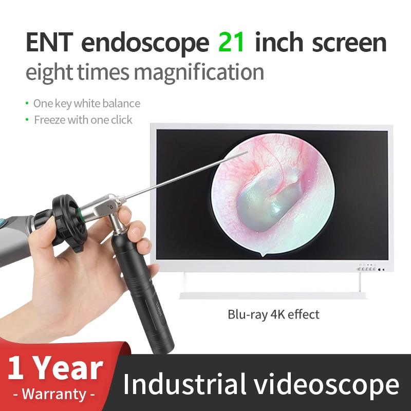 Ent Endoscope 110mm2.7mm/4.0mm30 Degree Ultrahigh Definition 21 Inch