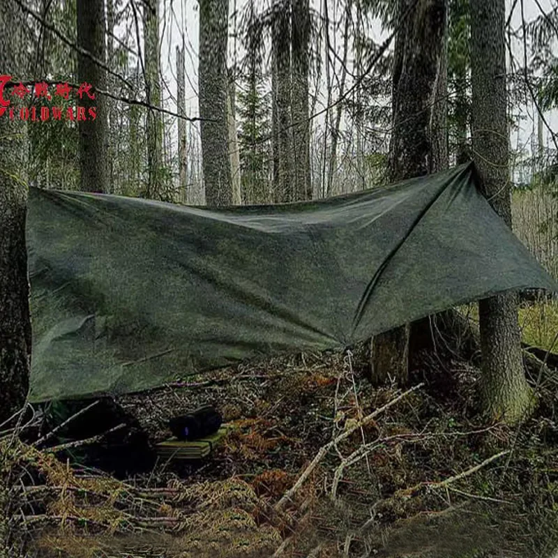 

Russia 6sh120 Multi-purpose Rainproof Cloth Soldier Individual Equipment Tent Stretcher Cloth Outdoor Camping Hunting Accessorie
