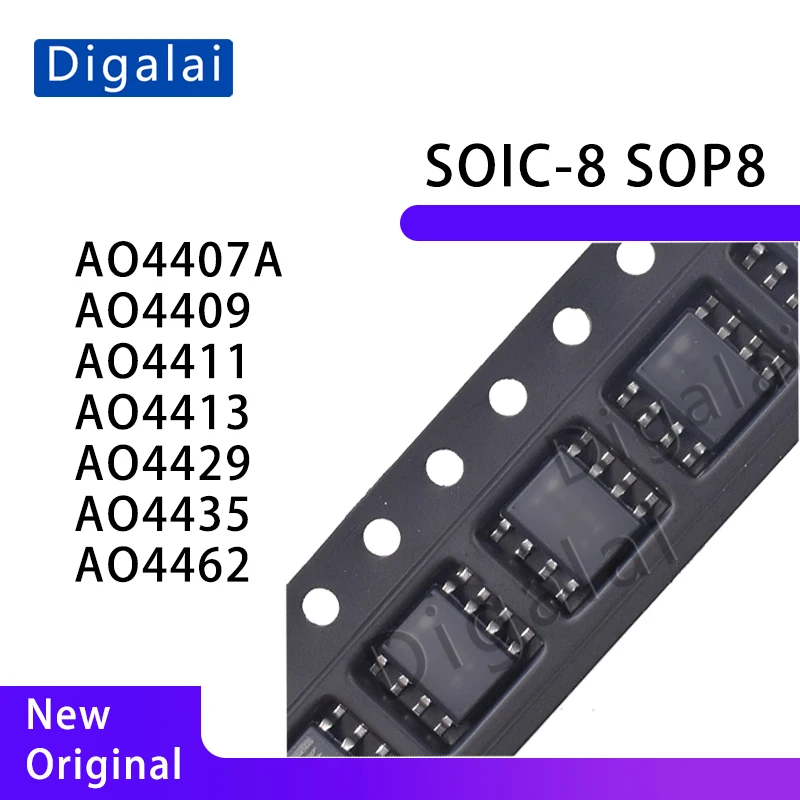 Neue Original MOSFET Reparatur Kit AO4407A AO4409 AO4411 AO4413 AO4429 AO4435 AO4462 für Laptop TV Monitor Power Board Fix